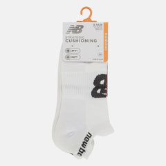 Strategic Cushion Low-Cut Tab Socks 3 Packs-Women|Men | New Balance