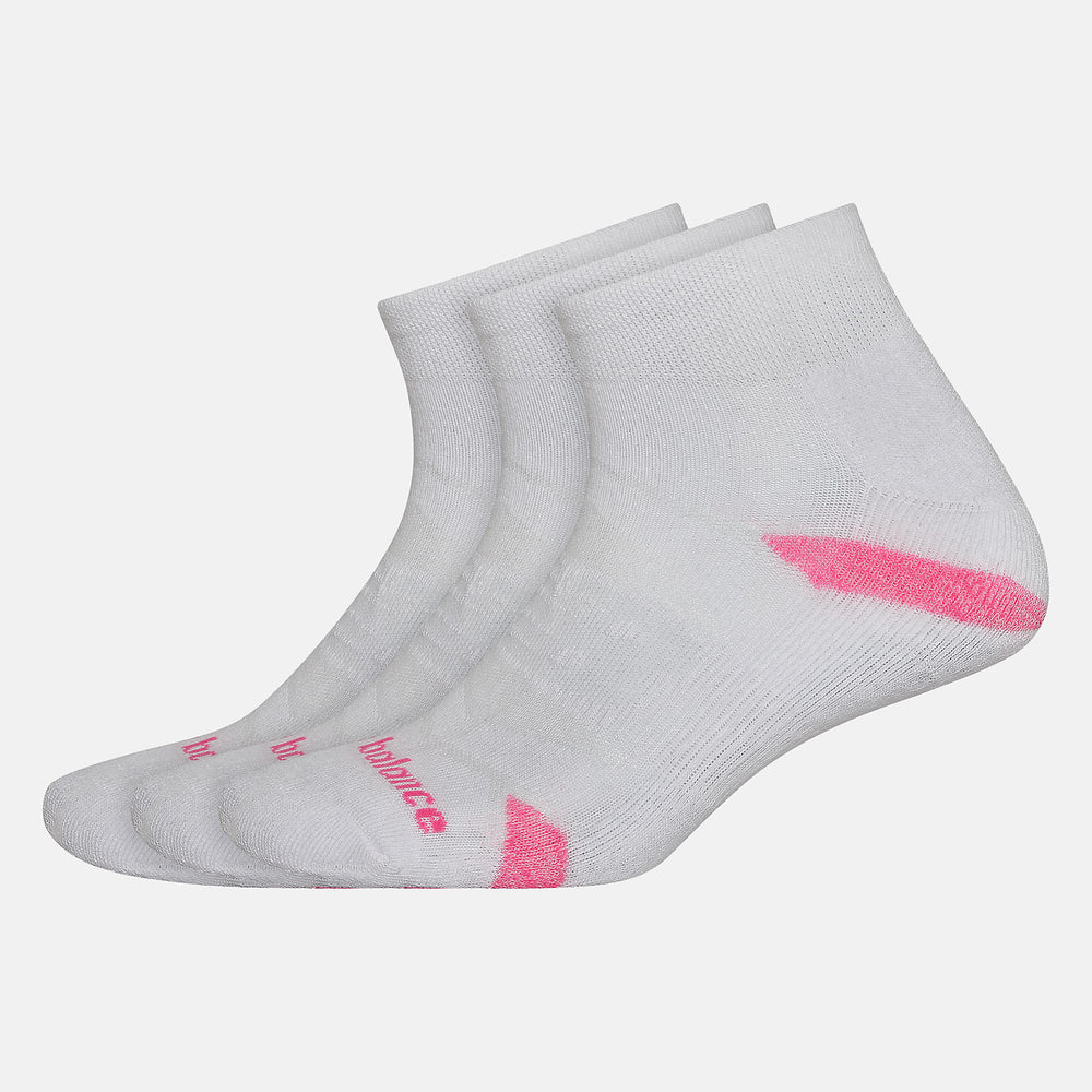 Performance Cushion Quarter Socks 3 Pack-Women|Men | New Balance