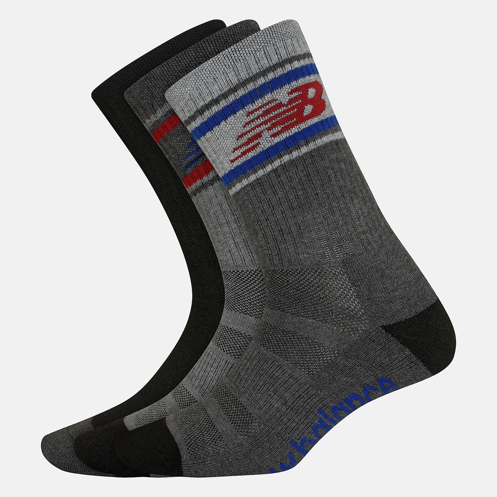 Performance Cushion Crew Socks 3 Pack-Women|Men | New Balance