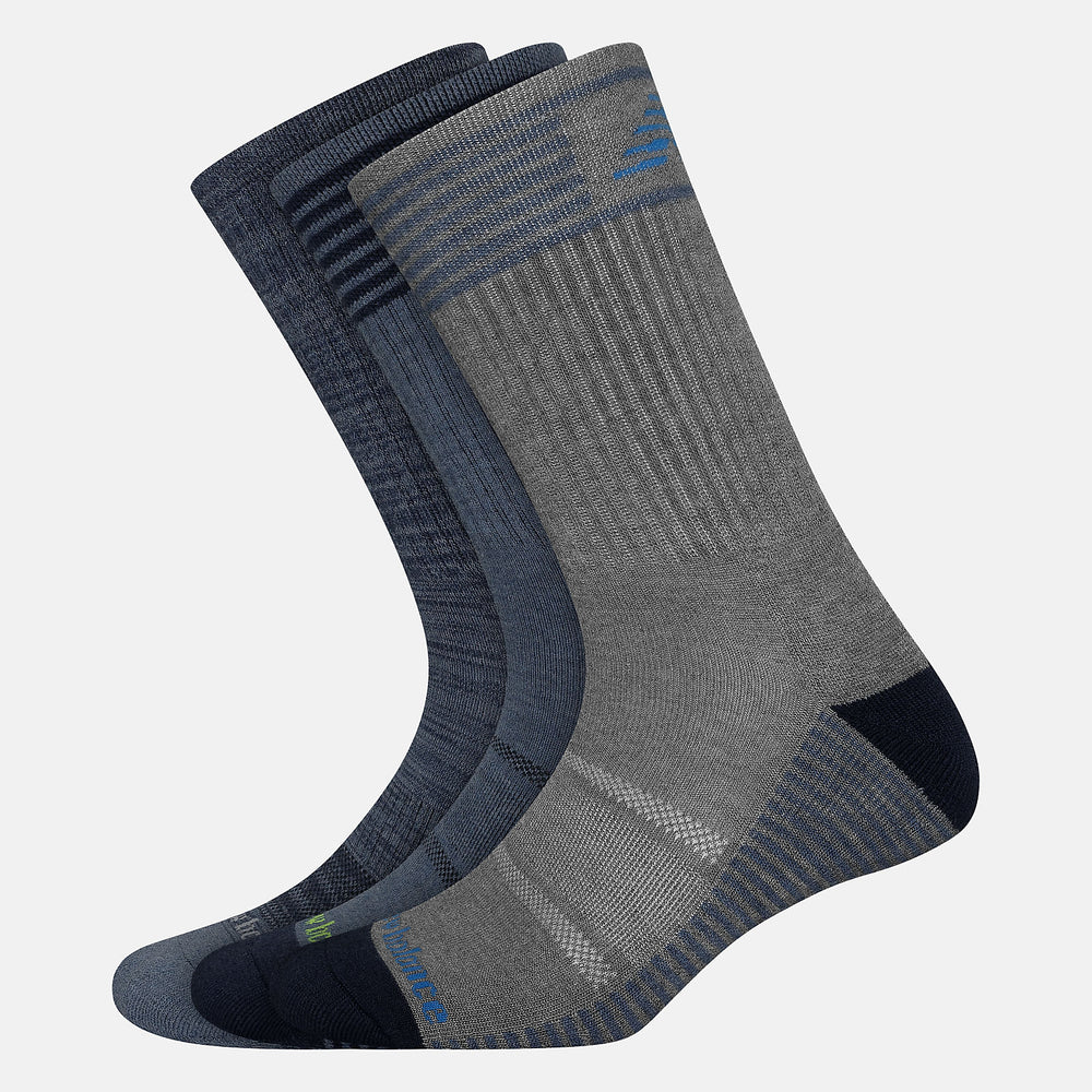 Performance Cushion Crew Socks 3 Pack-Women|Men | New Balance