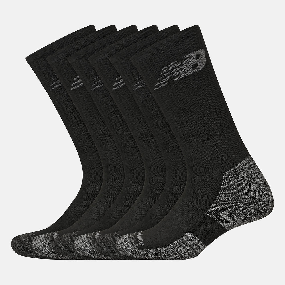 Performance Cushion Crew Socks 6 Pack-Women|Men | New Balance