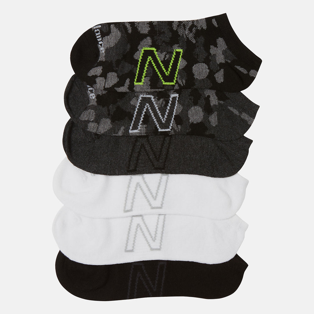 6 PK No Show Flatknit-Women|Men | New Balance