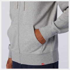 NB Essentials Stacked Full Zip Hoodie-Men | New Balance
