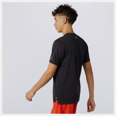 Printed Impact Run Short Sleeve-Men | New Balance