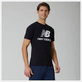 Essentials Stacked Logo Tee-Men | New Balance