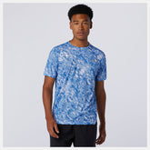 NYC Marathon Printed Impact Run Short Sleeve-Men | New Balance