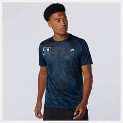 NYC Marathon Printed Impact Run Short Sleeve-Men | New Balance