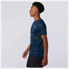 NYC Marathon Printed Impact Run Short Sleeve-Men | New Balance