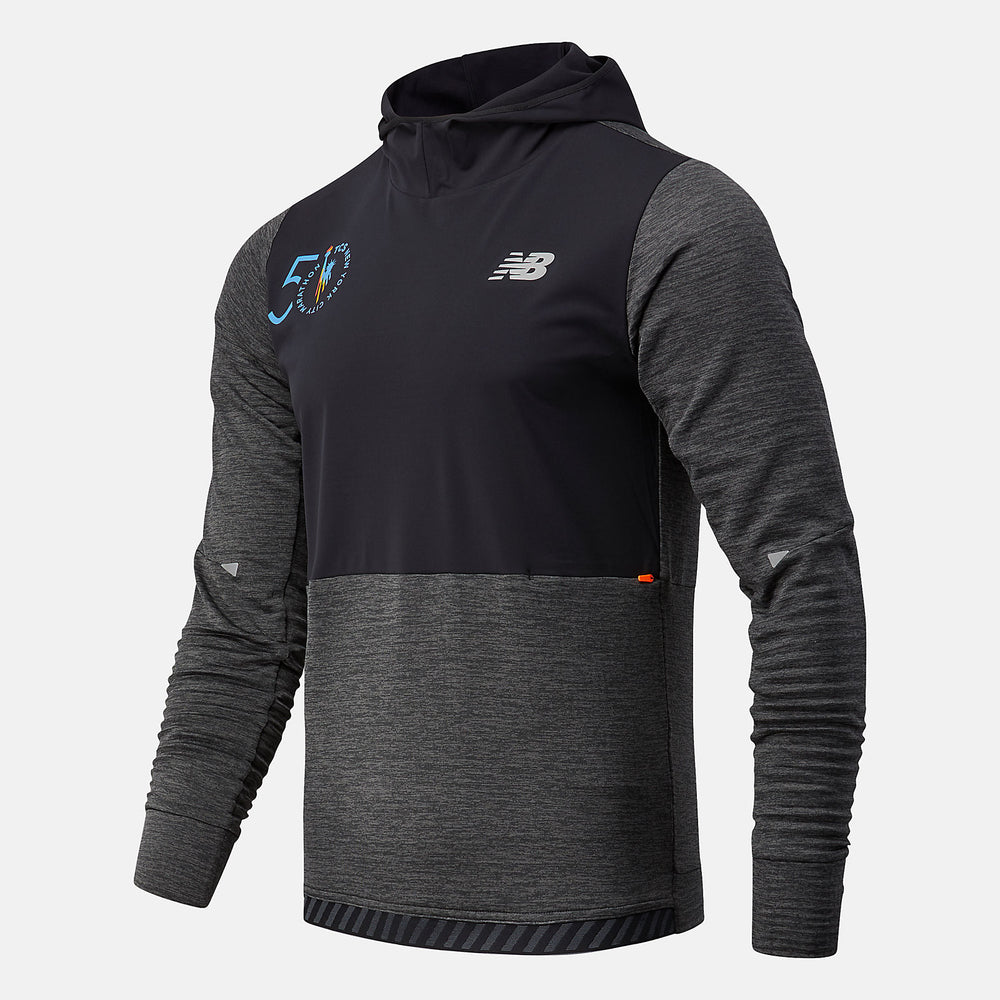 NYC Marathon Impact Run Grid Back Hoodie-Men | New Balance