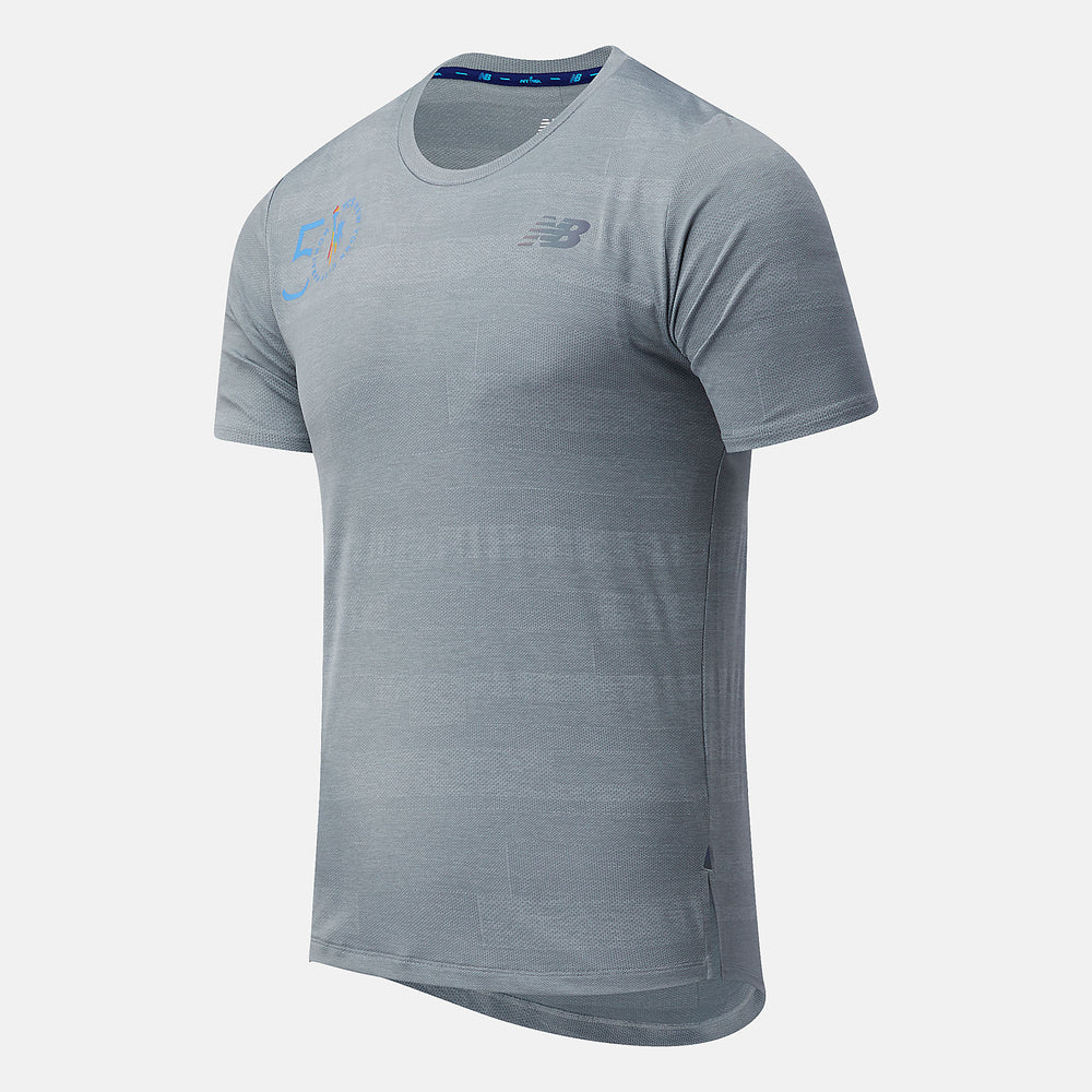 NYC Marathon Q Speed Fuel Jacquard Short Sleeve-Men | New Balance