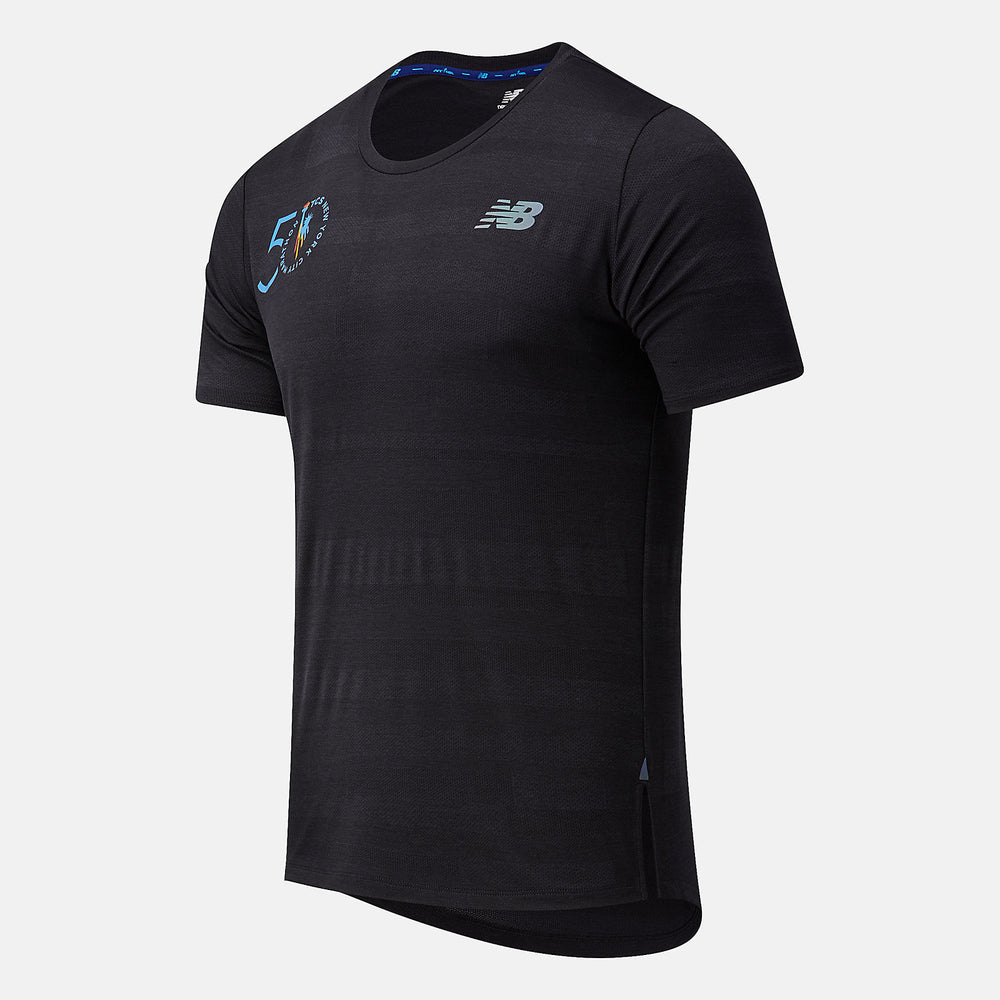 NYC Marathon Q Speed Fuel Jacquard Short Sleeve-Men | New Balance