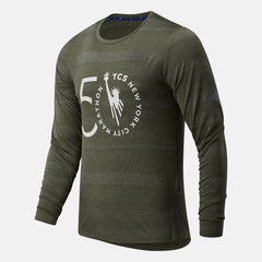 NYC Marathon Q Speed Fuel Jacquard Long Sleeve-Men | New Balance