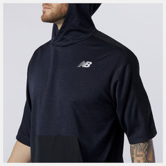 Tenacity Lightweight Knit Short Sleeve Hoodie-Men | New Balance