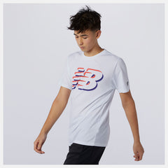 Graphic Heathertech Tee-Men | New Balance