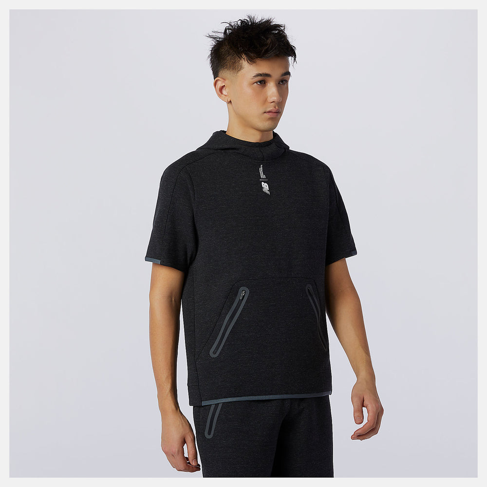 Fortitech Fleece Short Sleeve Hoodie-Men | New Balance