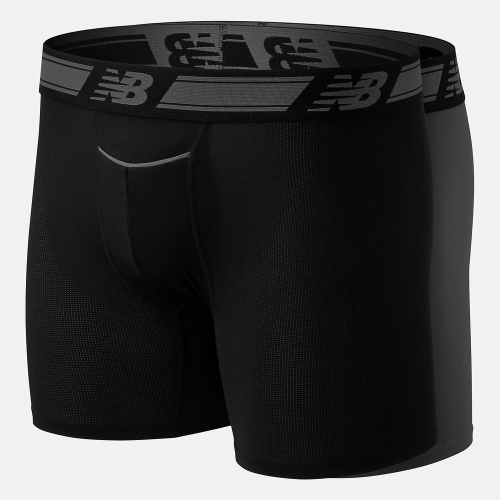 Men Mesh 6 Inch Boxer Brief 2 Pack-Men | New Balance