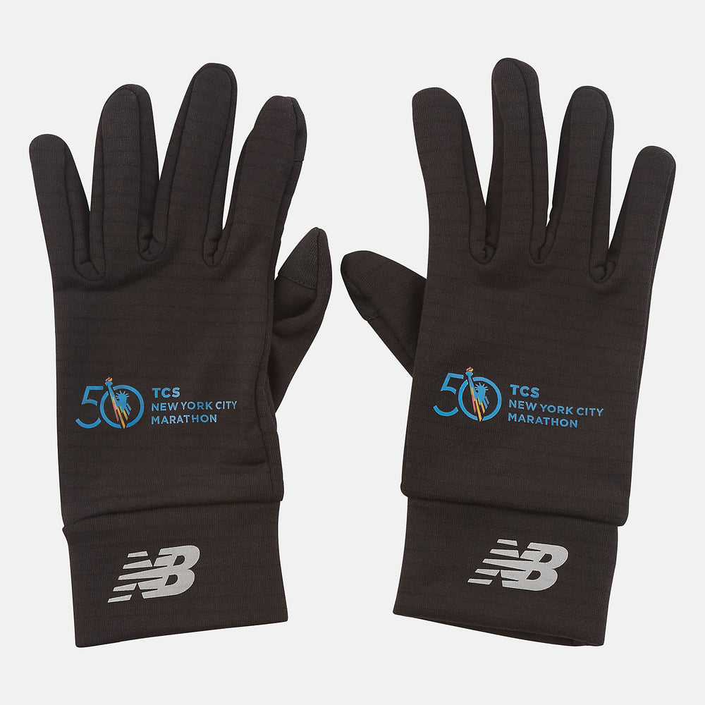 Marathon Heavyweight Grid Fleece Gloves-Women|Men | New Balance