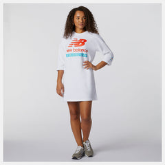 NB Essentials Field Day Crew Fleece Dress-Women | New Balance