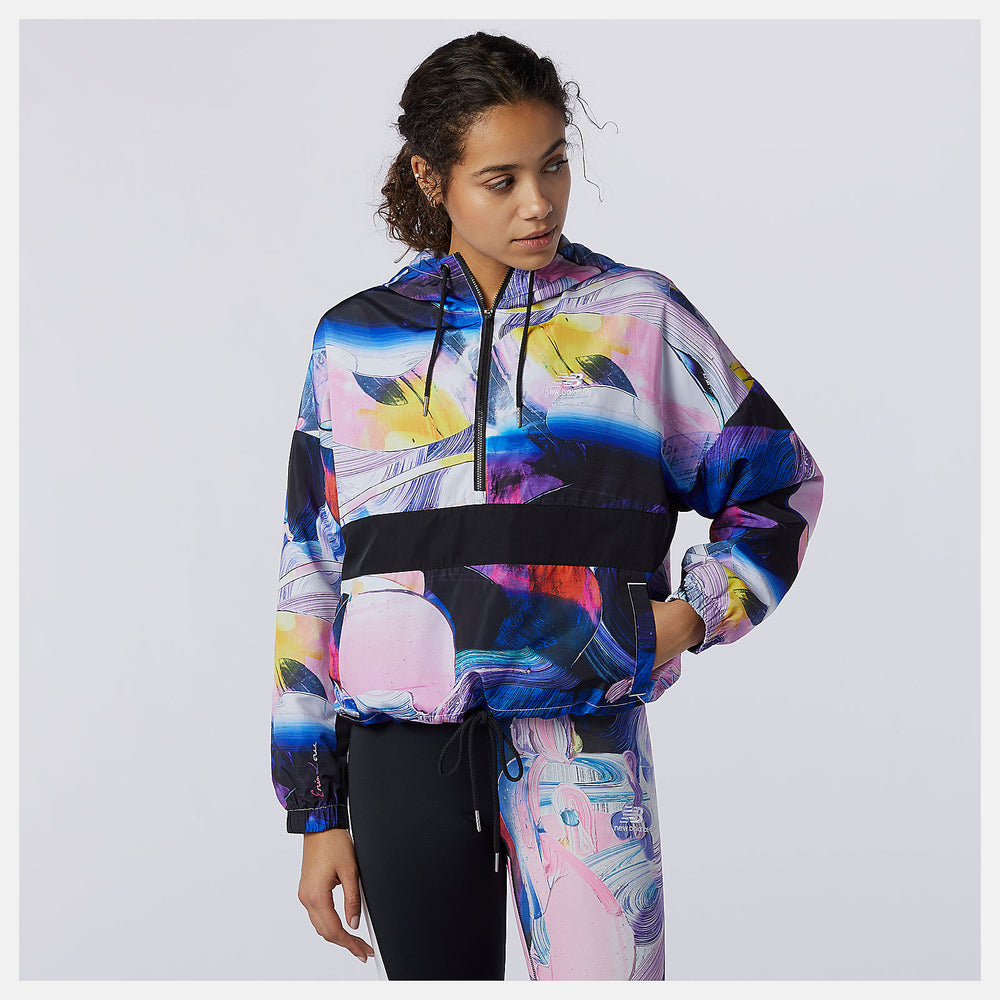 NB Athletics Printed Anorak Jacket-Women | New Balance