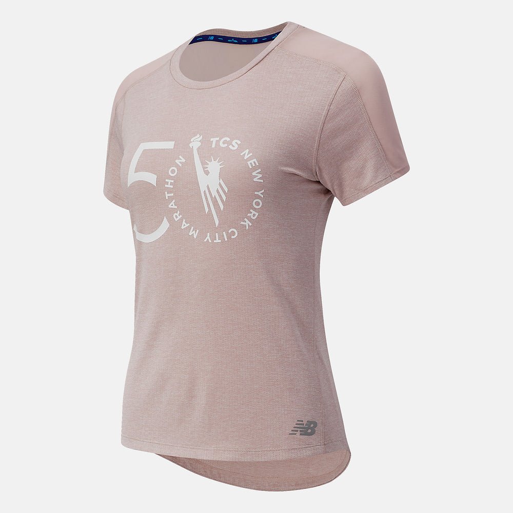 NYC Marathon Impact Run Short Sleeve-Women | New Balance