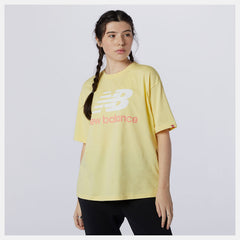 NB Essentials Stacked Logo Tee-Women | New Balance