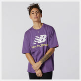 NB Essentials Stacked Logo Tee-Women | New Balance