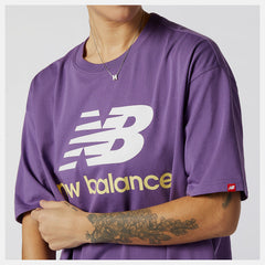 NB Essentials Stacked Logo Tee-Women | New Balance