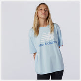 NB Essentials Stacked Logo Tee-Women | New Balance