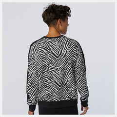 NB Athletics AOP Animal Print Crew-Women | New Balance