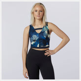 Transform NBSleek Printed Crop Top-Women | New Balance
