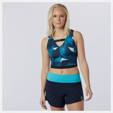 Transform NBSleek Printed Crop Top-Women | New Balance