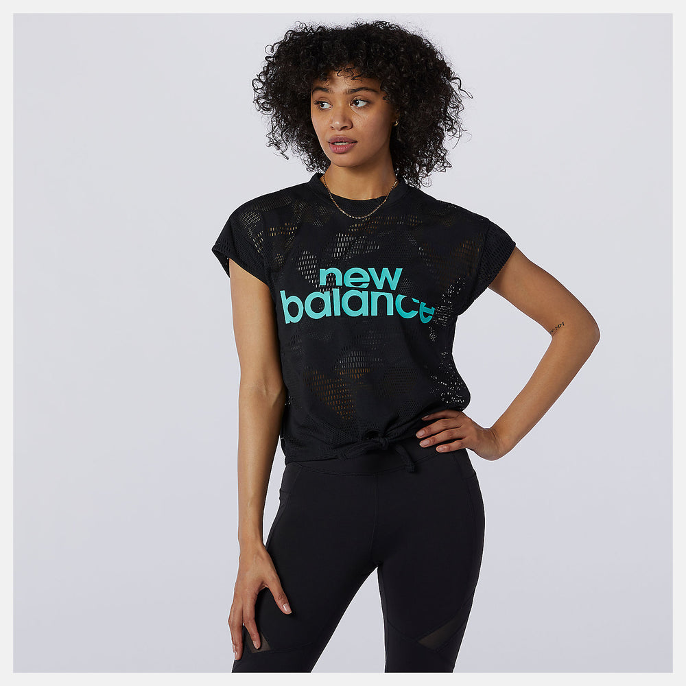 Achiever Collide Open Mesh Tee-Women | New Balance
