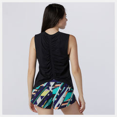 Relentless Cinched Back Graphic Tank-Women | New Balance