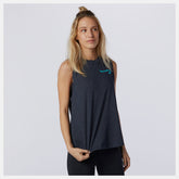 Relentless Cinched Back Graphic Tank-Women | New Balance