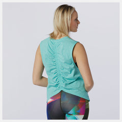Relentless Cinched Back Graphic Tank-Women | New Balance