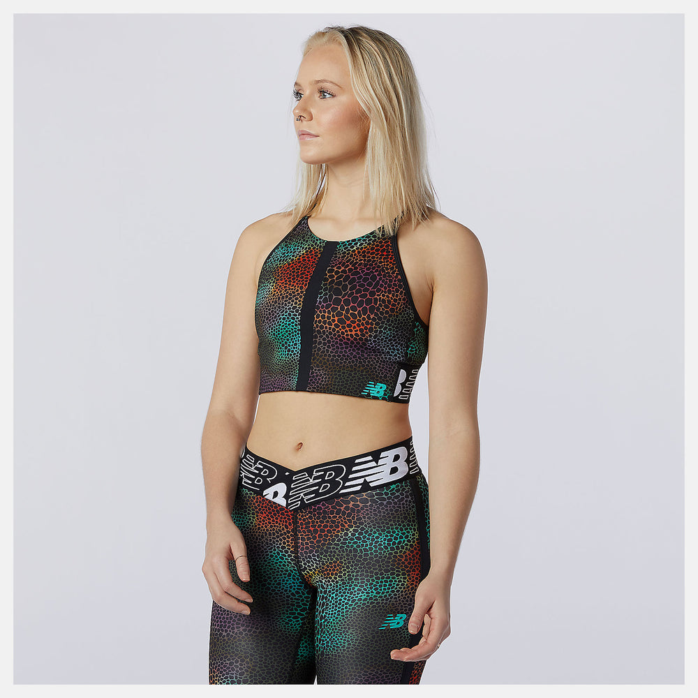 Relentless Printed Crop Top-Women | New Balance