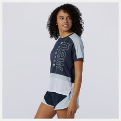 Printed Fast Flight Short Sleeve Top-Women | New Balance
