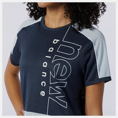 Printed Fast Flight Short Sleeve Top-Women | New Balance