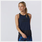 Printed Impact Run Hybrid Tank-Women | New Balance