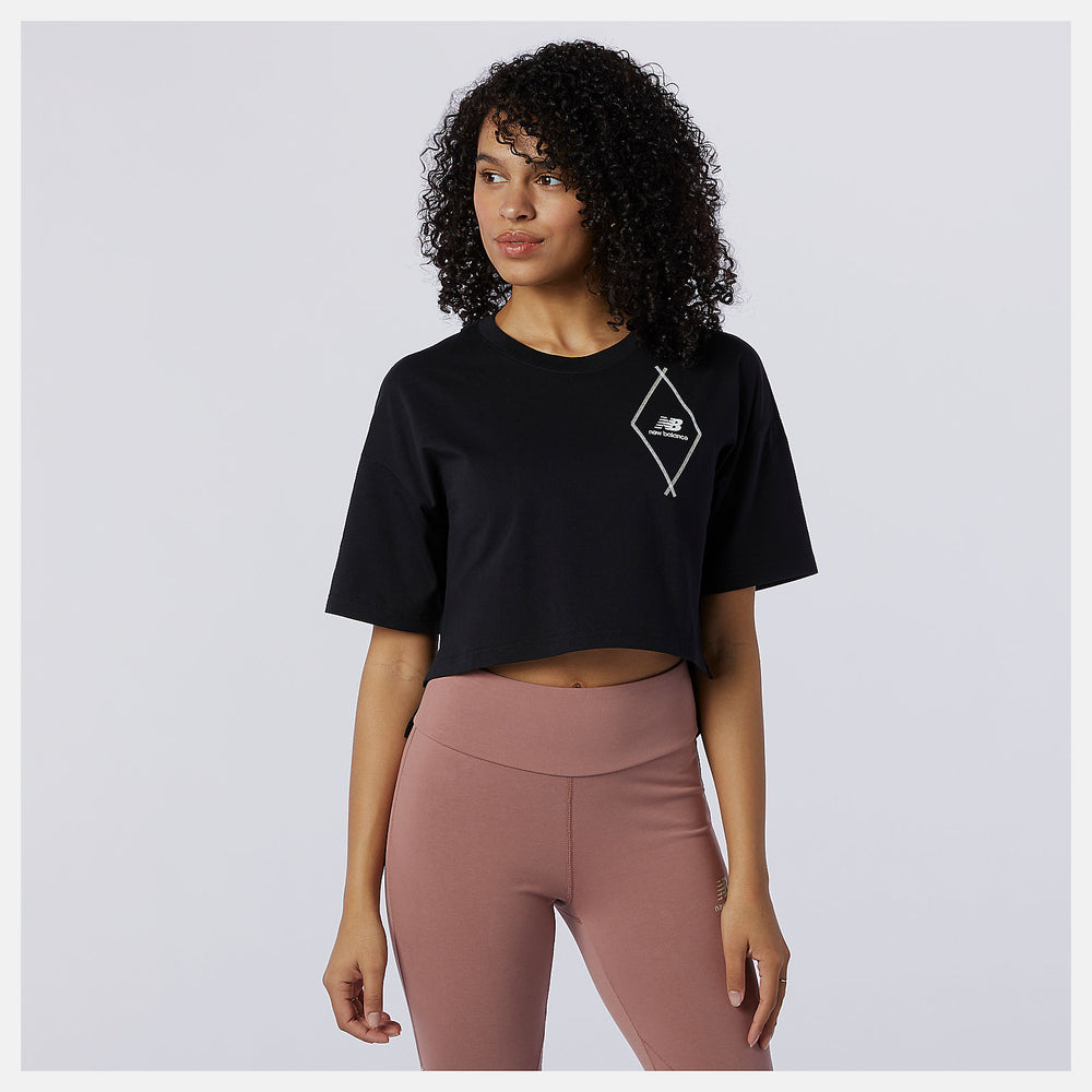 NB Athletics Argyle Graphic Tee-Women | New Balance
