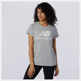 Essentials Stacked Logo Tee-Women | New Balance