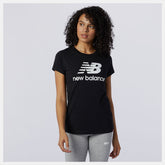 Essentials Stacked Logo Tee-Women | New Balance