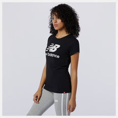 Essentials Stacked Logo Tee-Women | New Balance