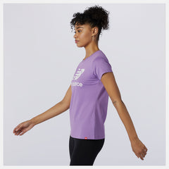 Essentials Stacked Logo Tee-Women | New Balance