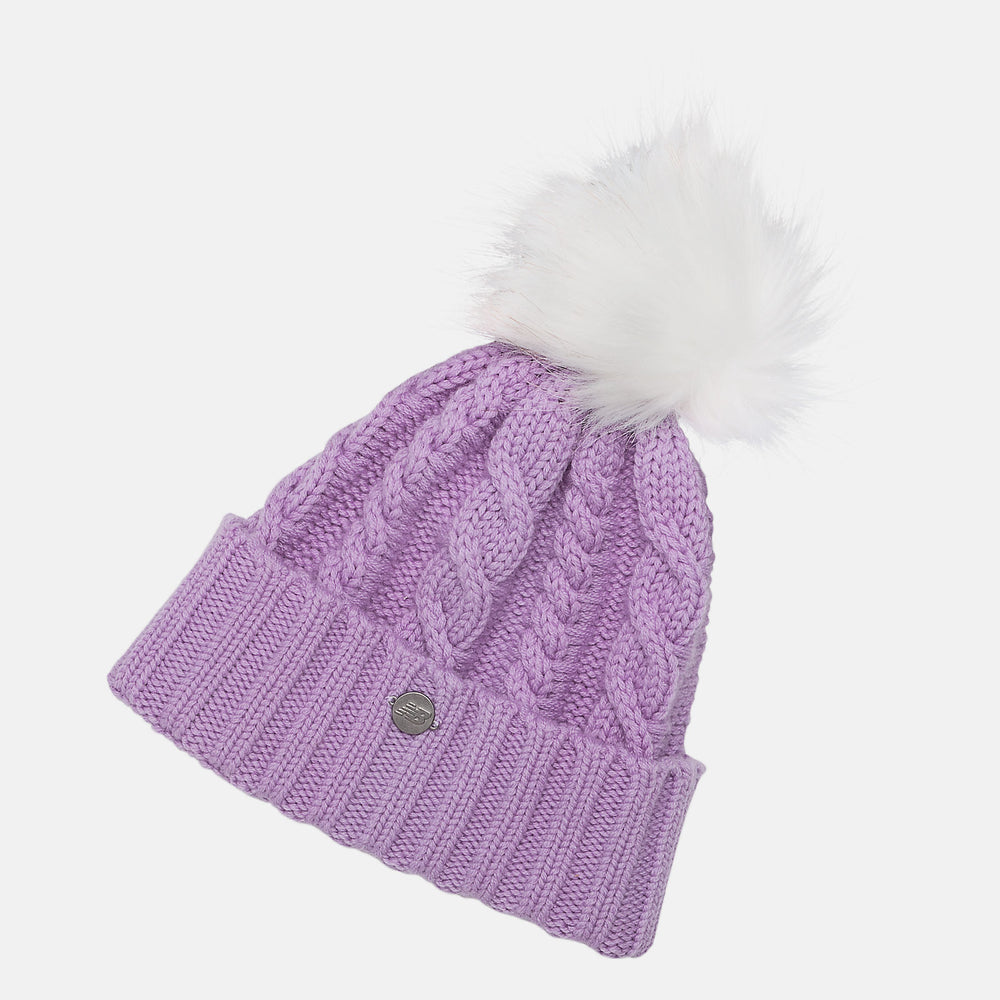 Lux Knit Pom Beanie-Women | New Balance