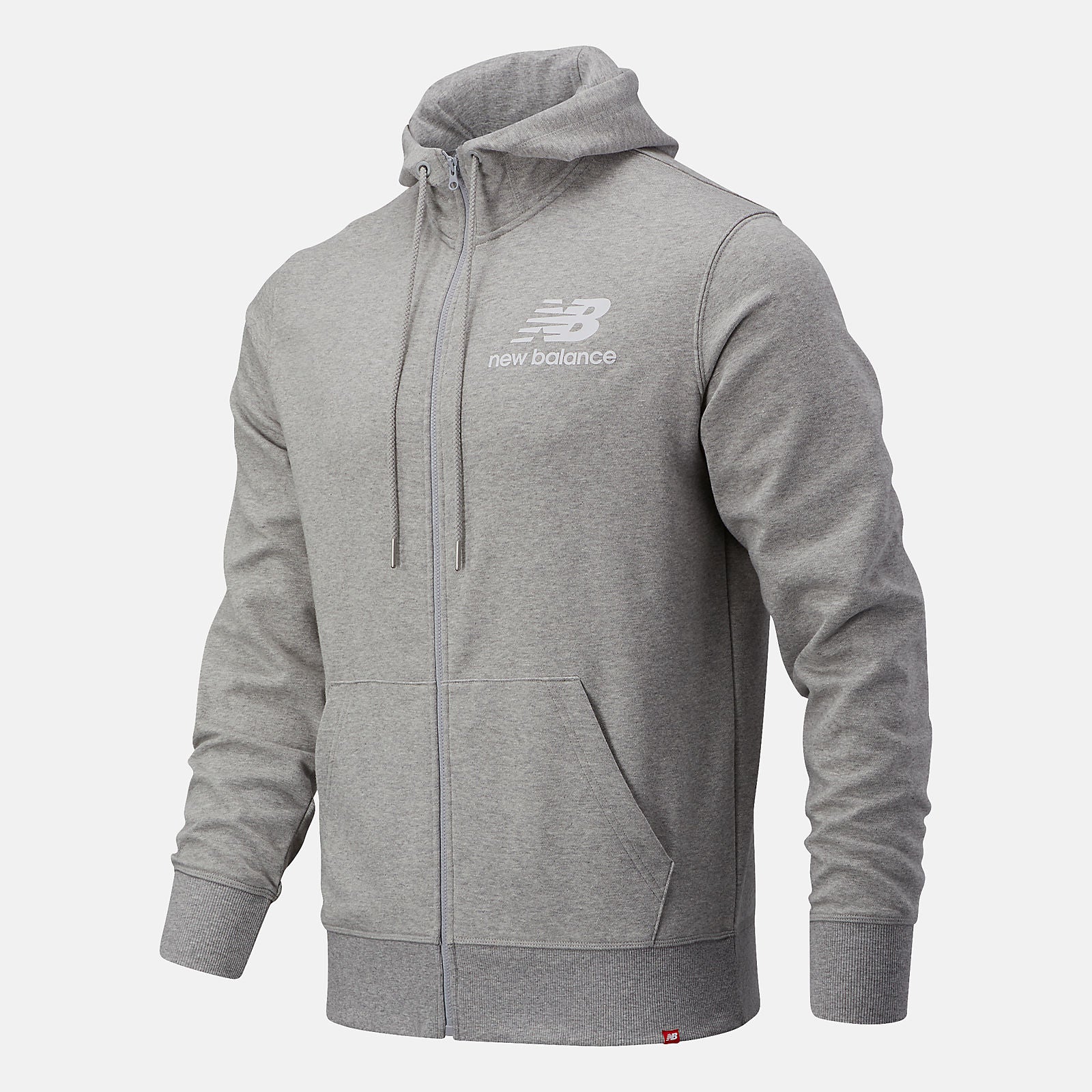 NB Essentials Stacked Full Zip Hoodie-Men | New Balance
