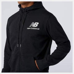 NB Essentials Stacked Full Zip Hoodie-Men | New Balance
