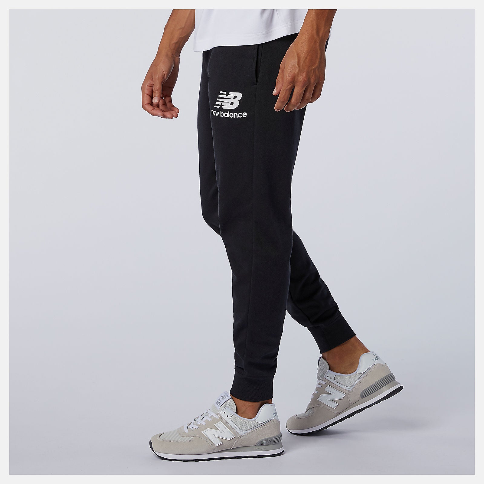 Essentials Stacked Logo Sweatpant-Men | New Balance
