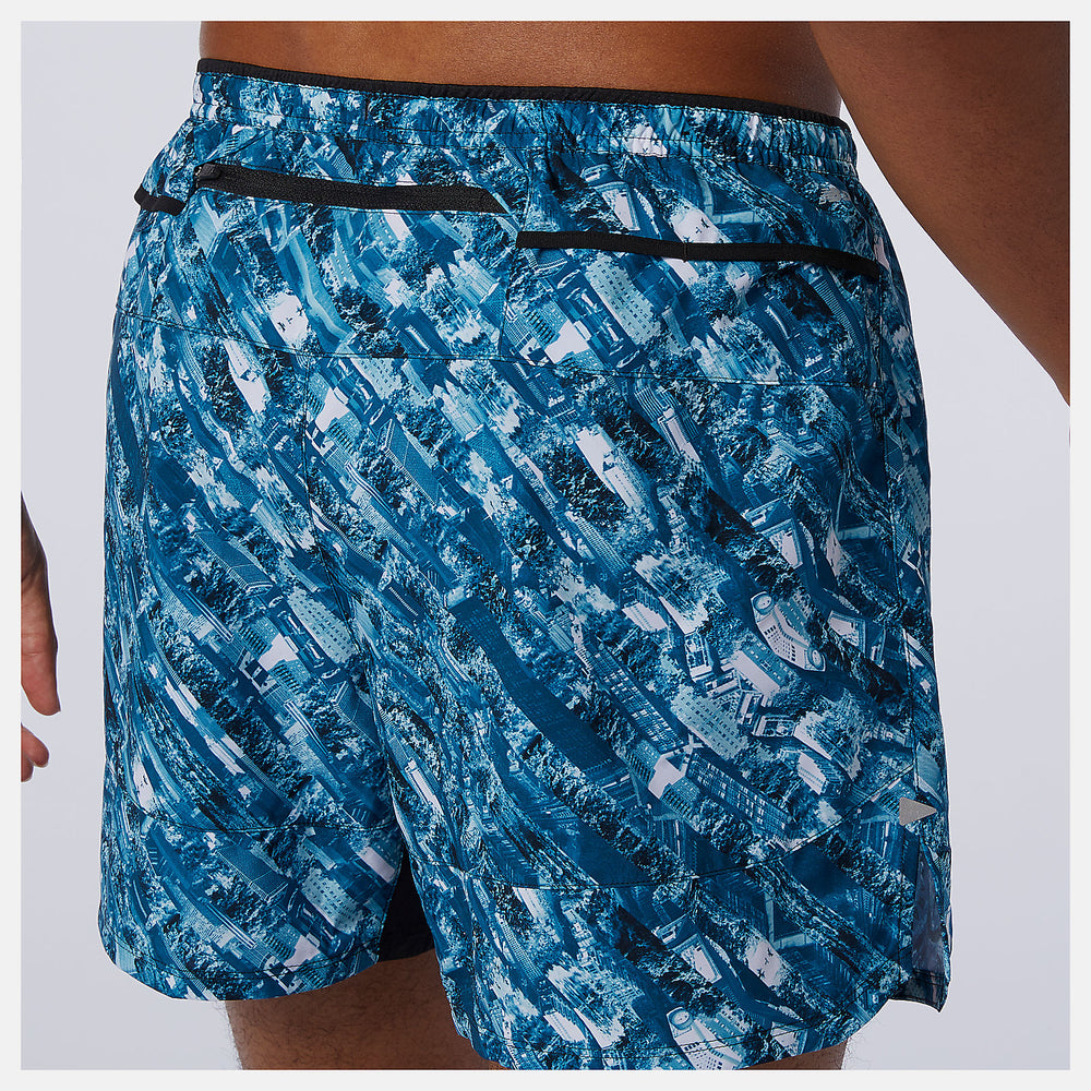NYC Marathon Printed Impact Run 5 Inch Short-Men | New Balance