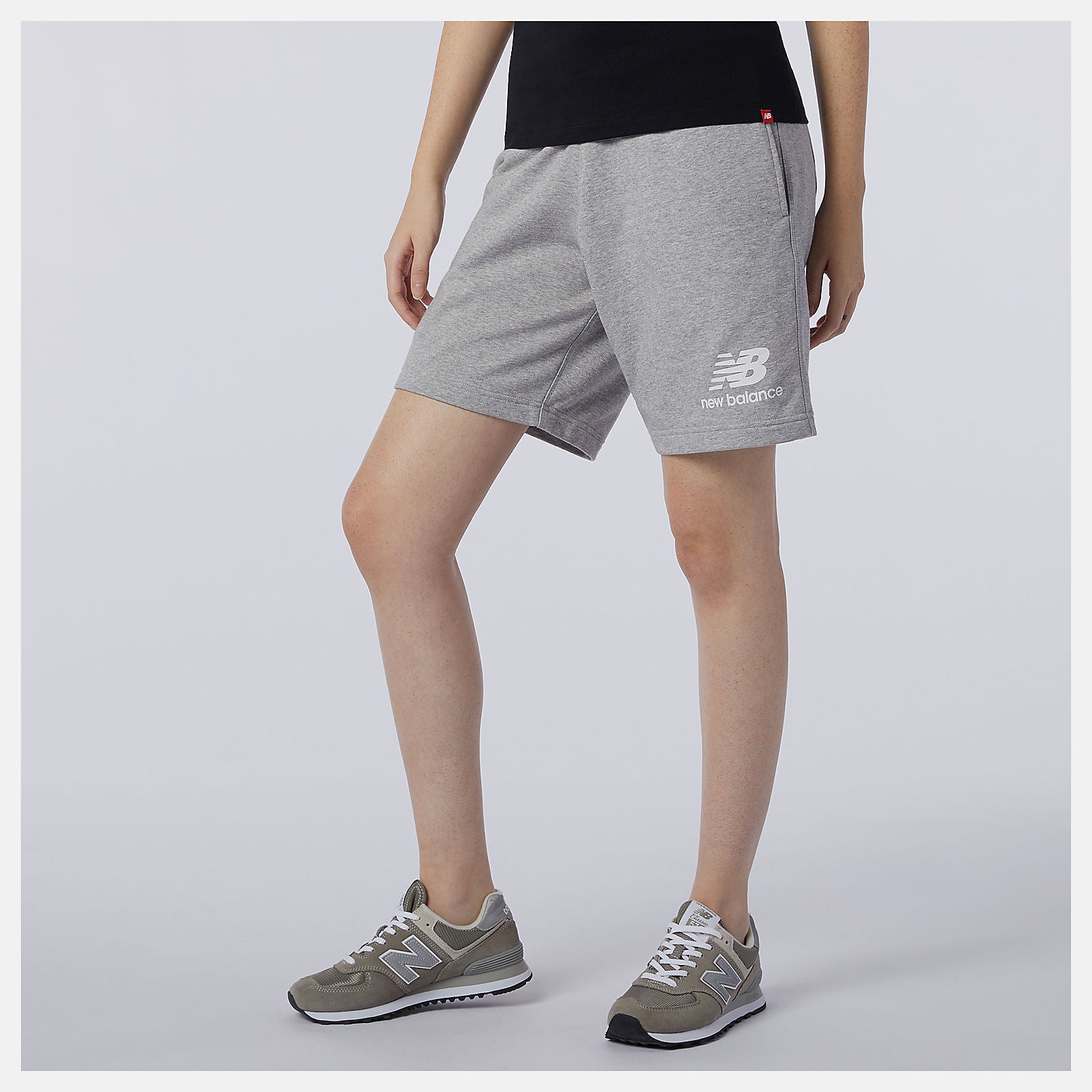 NB Essentials Stacked Logo Short-Women|Men | New Balance